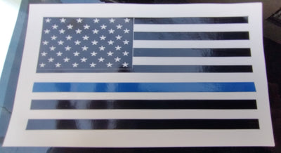 USA thin (Blue/Yellow/Green/Red) line. This Decal is 3"x5.75"