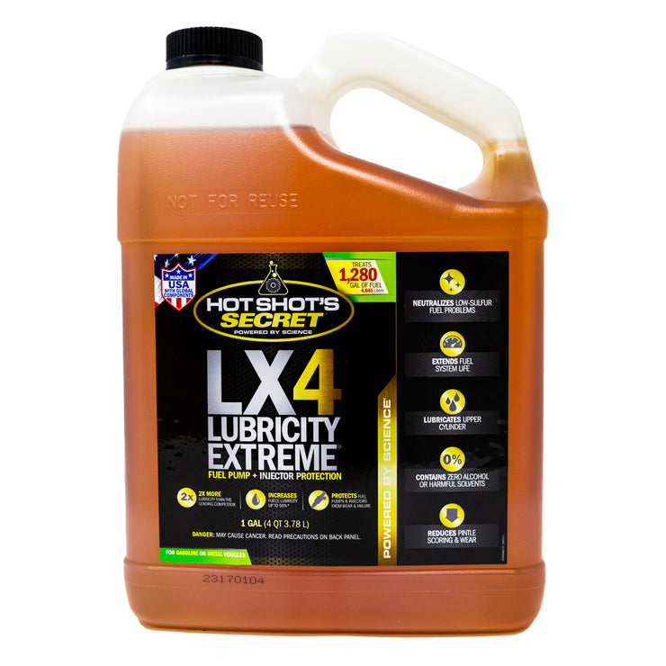 HOT SHOTS SECRET LX4 LUBRICITY EXTREME - FUEL PUMP + INJECTOR PROTECTION