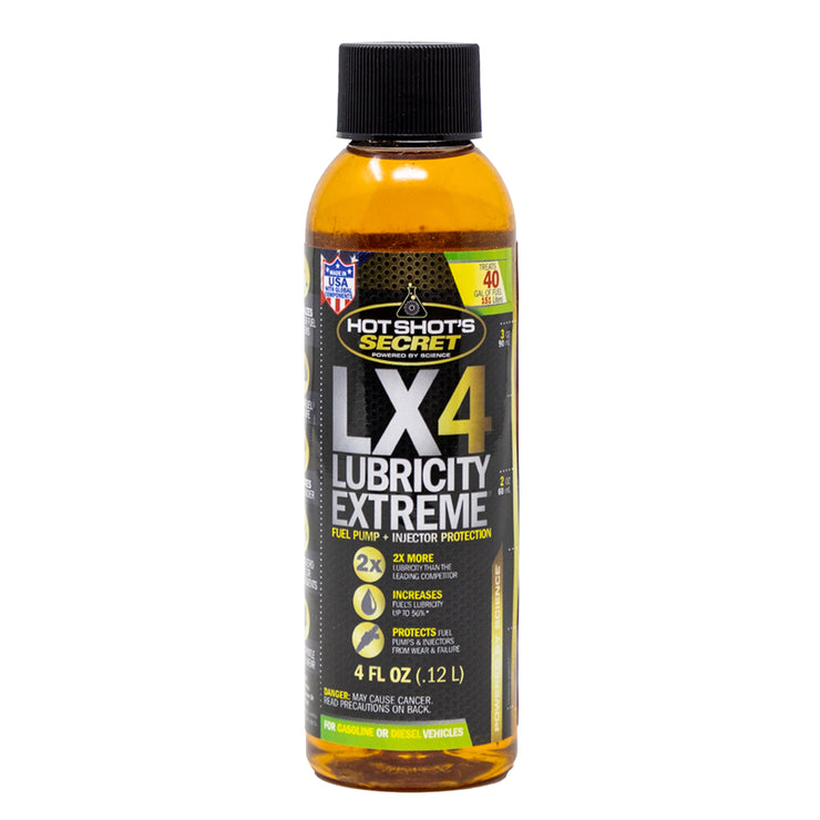 HOT SHOTS SECRET LX4 LUBRICITY EXTREME - FUEL PUMP + INJECTOR PROTECTION