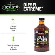 HOT SHOTS SECRET DIESEL EXTREME CONCENTRATED INJECTOR CLEANER + CETANE BOOSTER